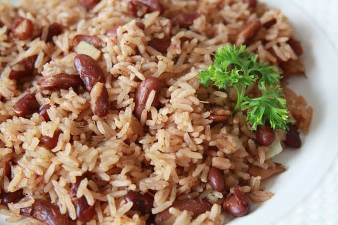 Haitian red beans and rice